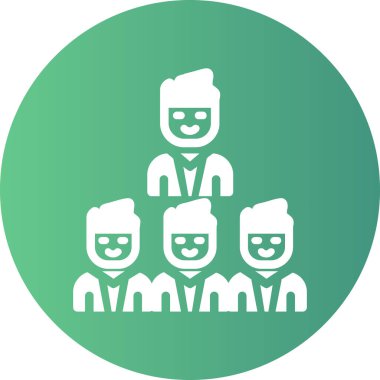 toplum vektör simgesi. biçim çift renkli düz yuvarlak sembol, yeşil ve gri renkler, yuvarlak açılar, beyaz arkaplan.