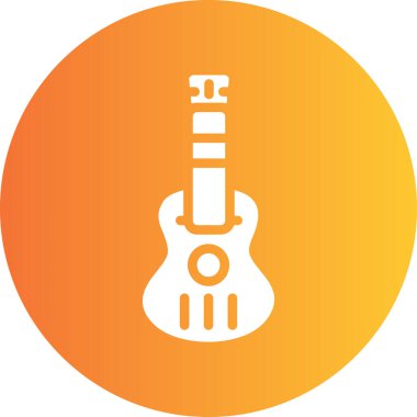 gitar simgesi vektör illüstrasyonu