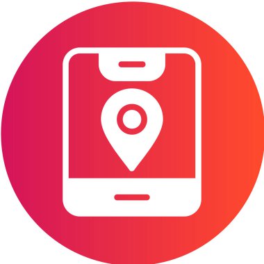 konum simgesi vektör illüstrasyonu