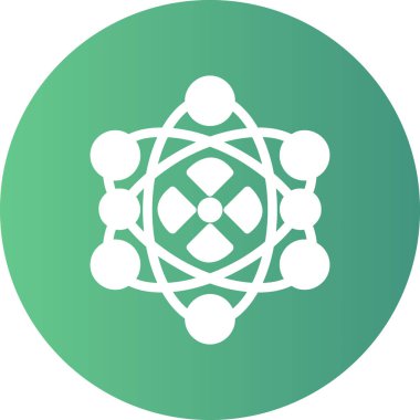 Bir ağ simgesinin vektör illüstrasyonu