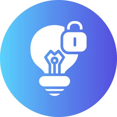 Ampul. Web simgesi basit illüstrasyon