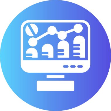 analiz simgesi, vektör illüstrasyonu