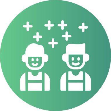 Bir kadın ve erkeğin vektör çizimi