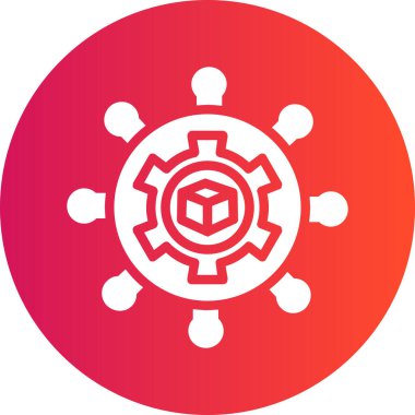 dişli simgesinin vektör illüstrasyonu