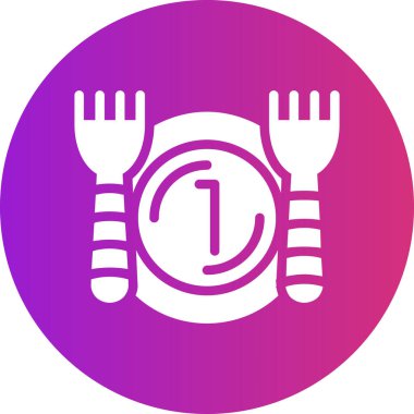 Restoran simgesinin vektör illüstrasyonu