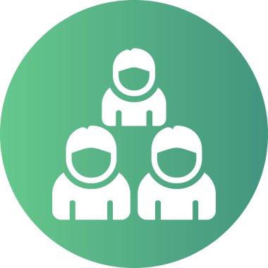 Bir insan simgesinin vektör illüstrasyonu