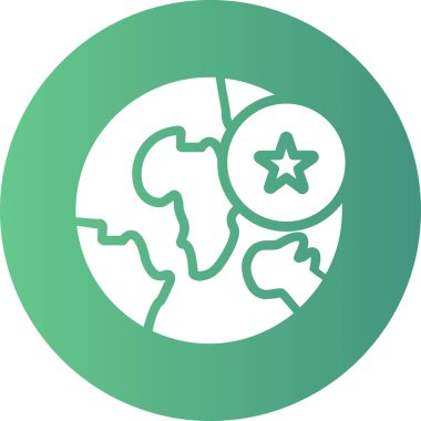 dünya haritası ikon vektör illüstrasyonu