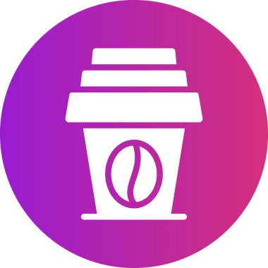 kahve ikonu vektör illüstrasyonu