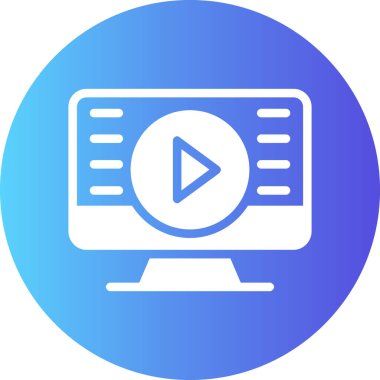 Web vektör renk çizgisi simgesi