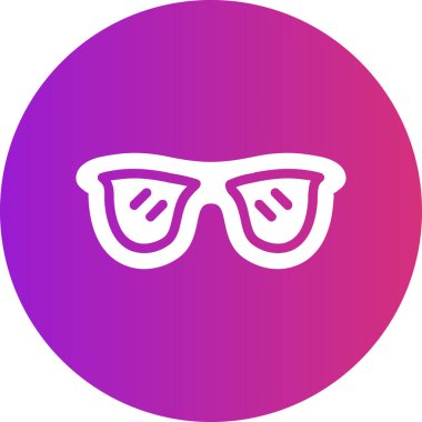 Bir güneş gözlüğü simge vektör çizim