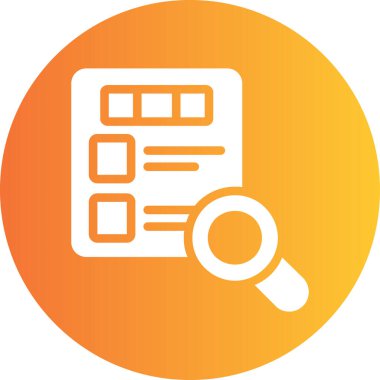 Arama simgesinin vektör illüstrasyonu