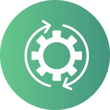 dişli vektör simgesi modern basit illüstrasyon