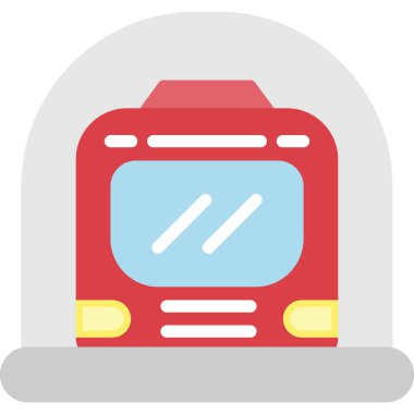 Metro tren vektör simgesi