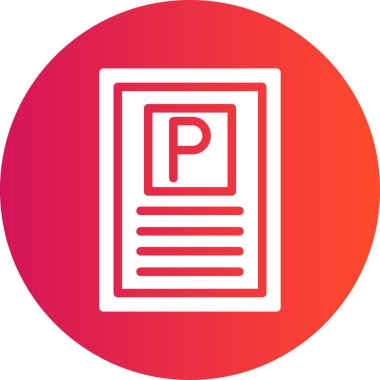 Belge. Web simgesi basit tasarım