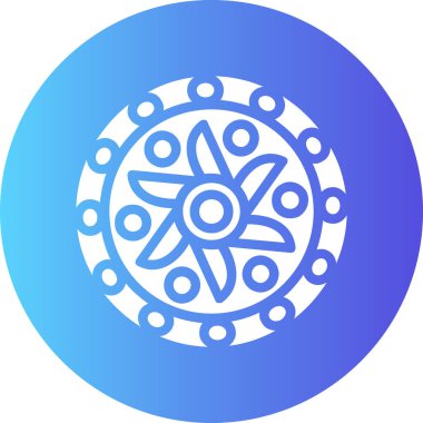 Çiçek. Web simgesi basit illüstrasyon