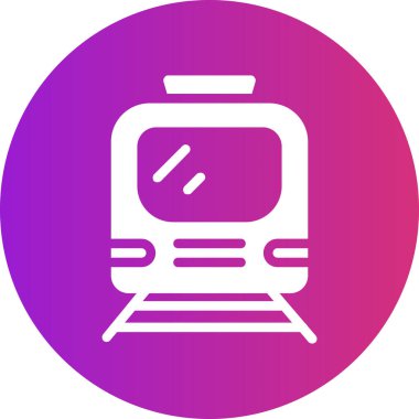 tren simgesi, vektör illüstrasyonu