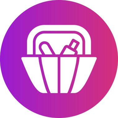 kova simgesinin vektör illüstrasyonu