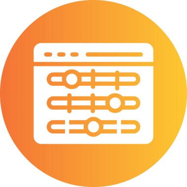 Seo simgesinin vektör illüstrasyonu