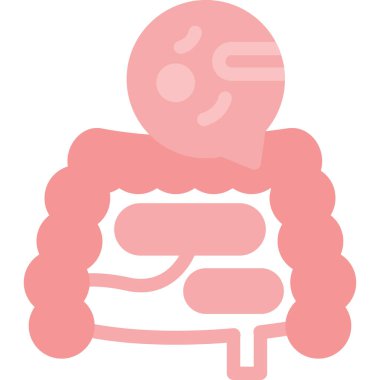 İnsan vücudu sindirim sistemi simgesi