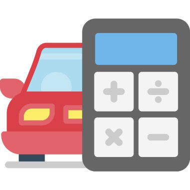 Araba ödeme vektör simgesi