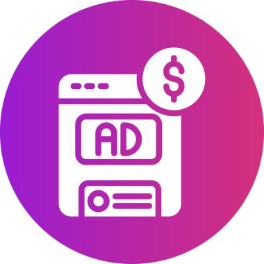 Bir dolar simgesinin vektör illüstrasyonu