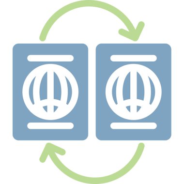 ağ değişim vektör çizgisi simgesi