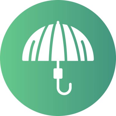 şemsiye simgesi vektör illüstrasyonu