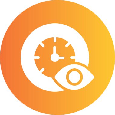 Saat web simgesi, basit vektör illüstrasyonu