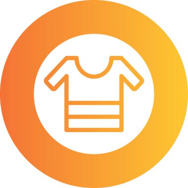 Kıyafetler. Web simgesi basit illüstrasyon