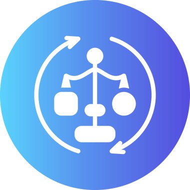 Web ve ticari ağ için vektör adalet simgesi