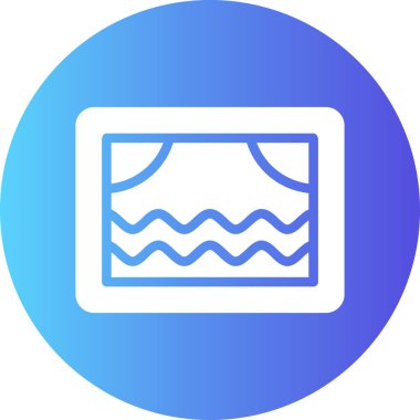 Yüzme havuzu simgesinin vektör illüstrasyonu