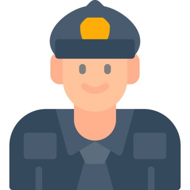 avatar düz vektör simgesi