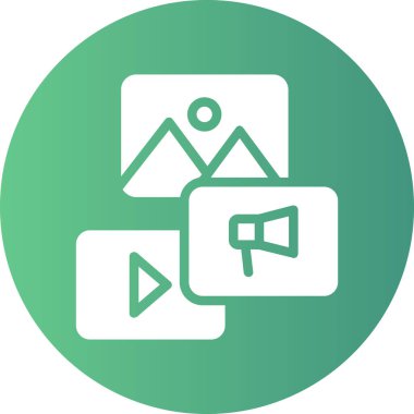 video vektör simgesi modern basit tasarım illüstrasyonu