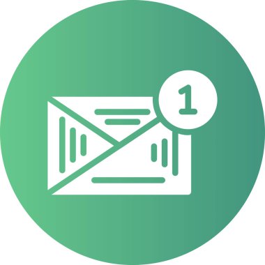 Zarf simgesinin vektör illüstrasyonu