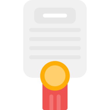 rozet vektörü düz renk simgesi