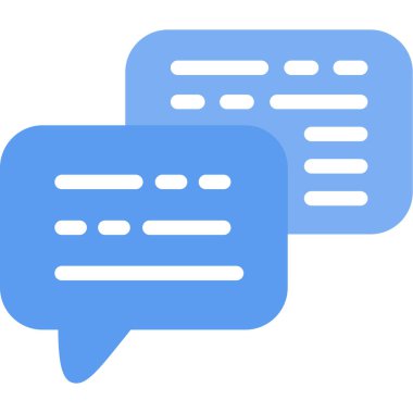 konuşma balonları simgesi, vektör