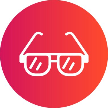 gözlük simgesi vektör illüstrasyonu