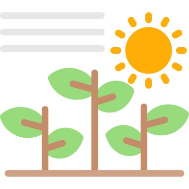 Ağaçlar. Web simgesi basit tasarım