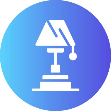 Soyut arkaplanda lamba simgesi izole edildi