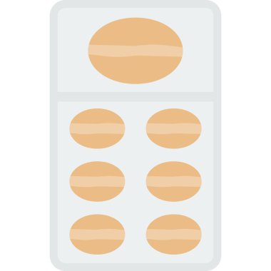 yiyecek düz vektör simgesi