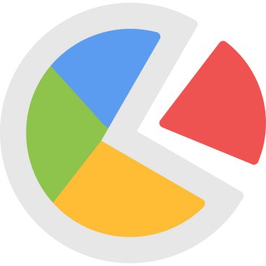 grafik diyagramı vektör simgesi