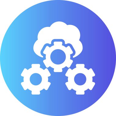 Vektör çizimi. dişli simgesi.