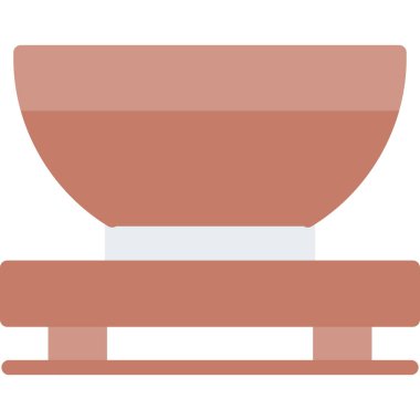 Bir fincan simgesinin vektör illüstrasyonu