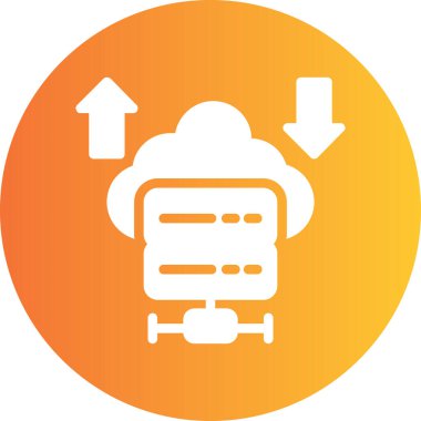 bulut simgesi, vektör illüstrasyonu