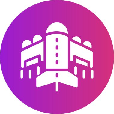 Bir roket simgesinin vektör çizimi