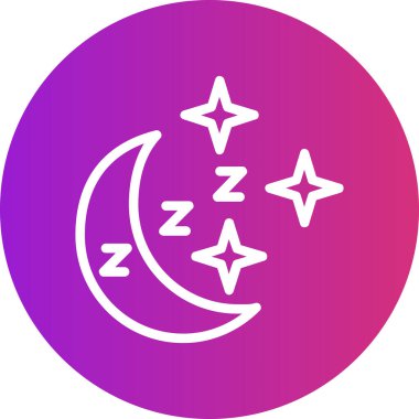 Ay ikonu vektör illüstrasyonu