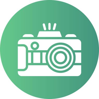 Fotoğrafçılık. Web simgesi basit illüstrasyon