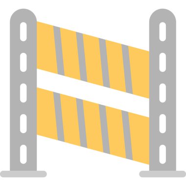 Bariyer renkli vektör simgesi