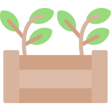 bitki simgesi vektör illüstrasyonu