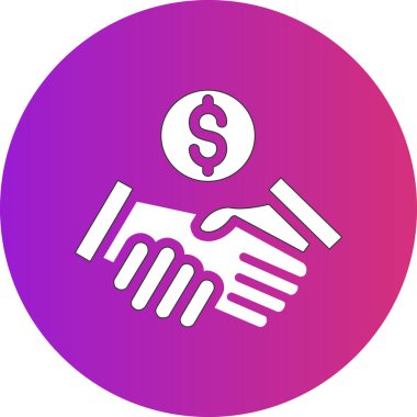 Dolar. Web simgesi basit illüstrasyon